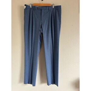 NWT Ralph Lauren Comfort Flex Flat Front Men's 38x32 Blue  Checkered‎ Pants